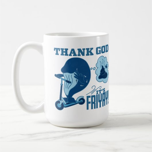 ASL Friday Design - Thank God It’s Friyay!  Koffiemok (Links)