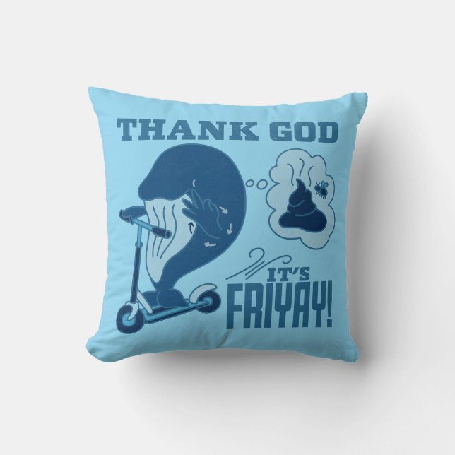 ASL Friday Design - Thank God It’s Friyay!  Kussen (Voorkant)