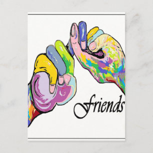 ASL Friends Briefkaart