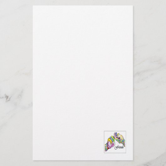 ASL Friends Briefpapier (Voorkant)