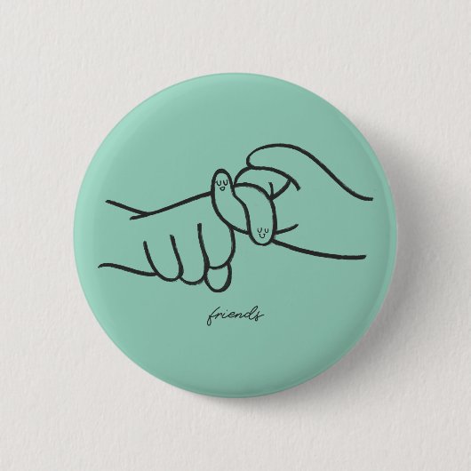 ASL Friends Button – klein teken, grote betekenis (Voorkant)