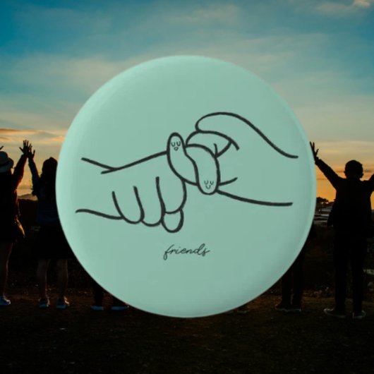 ASL Friends Button – klein teken, grote betekenis