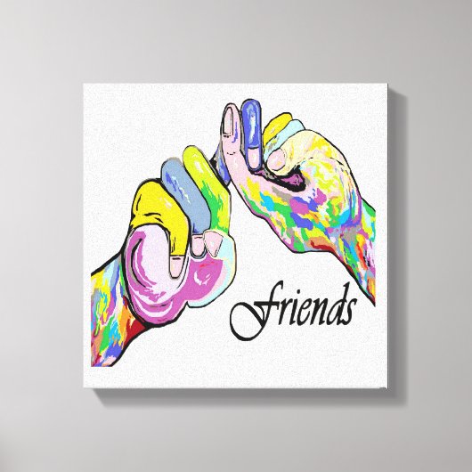 ASL Friends Canvas Afdruk (Voorkant)