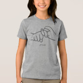 ASL Friends Kinder T-Shirt – Vriendschap (Voorkant)