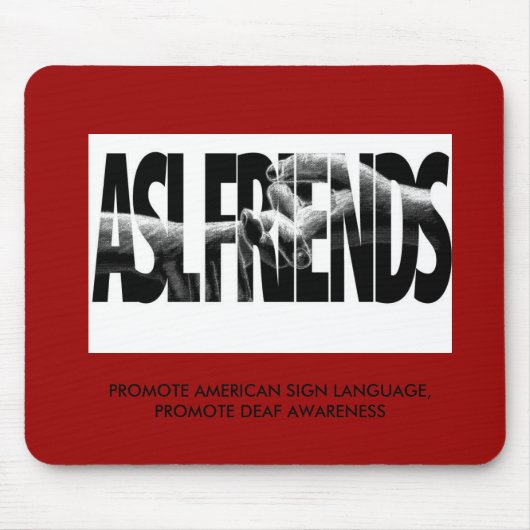 ASL FRIENDS MOUSEPAD MUISMAT (Voorkant)