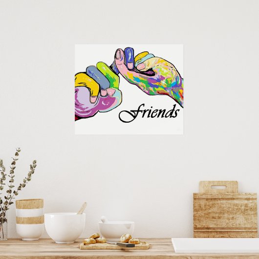 ASL Friends Poster (Keuken)