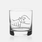 ASL Friends Rocks Glass - Hoera voor verbinding Whisky Glas (Voorkant)