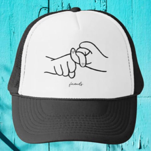 ASL Friends Trucker Hat – Gebarentaal Stijl Trucker Pet