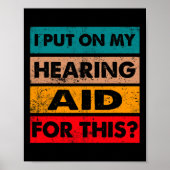 ASL Fun Deaf Pride Awareness Sign Languages Hoorzi Poster (Voorkant)