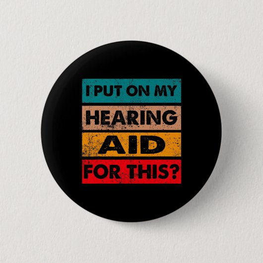 Asl Fun Doven Pride-bewustzijn Gebarentalen Gehoor Ronde Button 5,7 Cm (Voorkant)