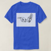ASL Gallaudet University T-shirt (Design voorkant)