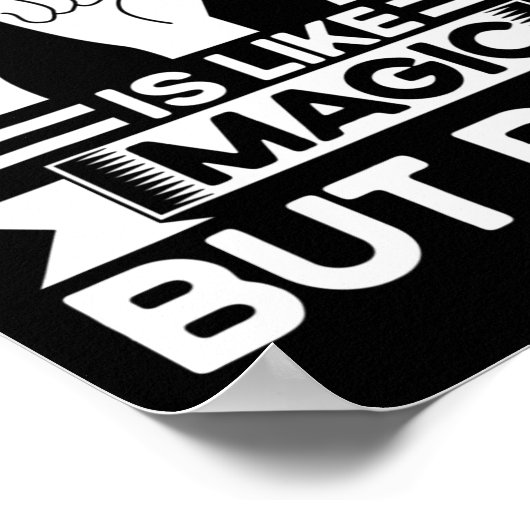 ASL-gebarentaal als magisch maar echt doof Poster (Hoek)