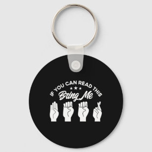 Asl Gebarentaal Breng Me Bier Dove Sleutelhanger