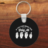 Asl Gebarentaal Breng Me Bier Dove  Sleutelhanger (Voorkant)