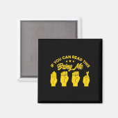 ASL Gebarentaal Bring Me Beer Deaf 1 Magneet (Voorkant / Achterkant)