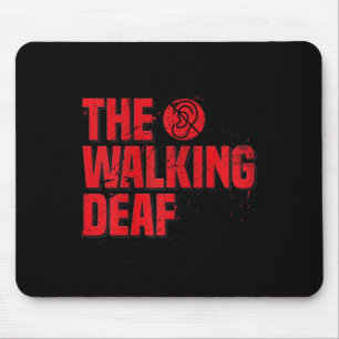 ASL Gebarentaal Coach Deaf Awareness Gift Zwart Muismat