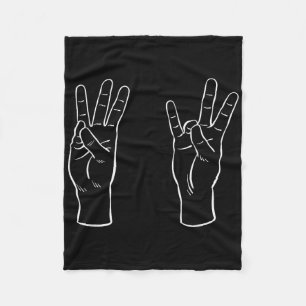 Asl Gebarentaal Grappig 67 Meme Virale Handgebaren Fleece Deken