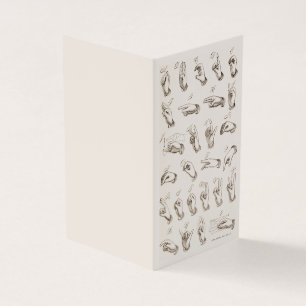  ASL Gebarentaal Inleiding Visitekaartje