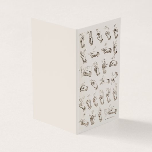  ASL Gebarentaal Inleiding Visitekaartje (Buitenkant)