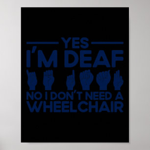 ASL Gebarentaal Ja Ik ben Doof 1 Poster