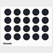 ASL Gebarentaal Ja Ik ben Doof 1 Ronde Sticker (Vel)