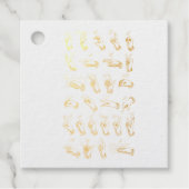  ASL Gebarentaal Kerstcadeau Bedankjes Labels (Voorkant)