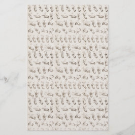  ASL Gebarentaal Kerstcadeau Briefpapier