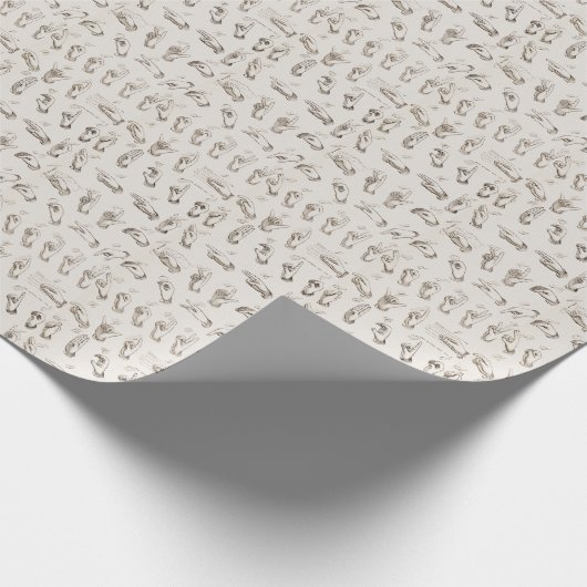  ASL Gebarentaal Kerstcadeau Cadeaupapier (Hoek)