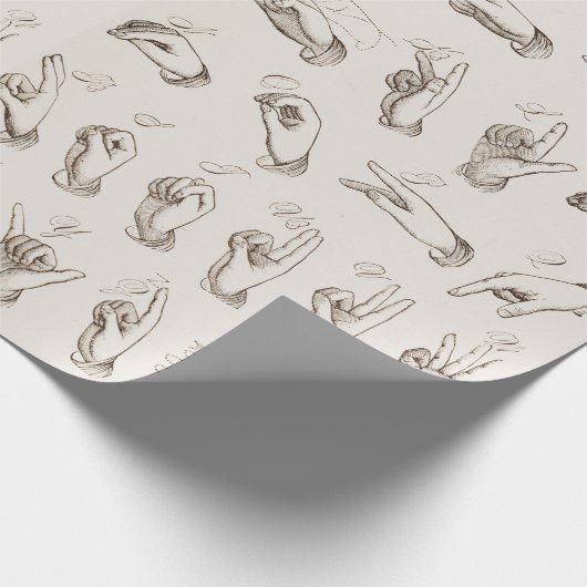  ASL Gebarentaal Kerstcadeau Cadeaupapier (Hoek)