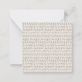  ASL Gebarentaal Kerstcadeau Notitiekaartje