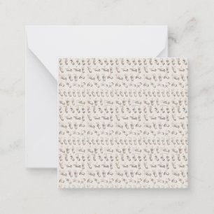  ASL Gebarentaal Kerstcadeau Notitiekaartje