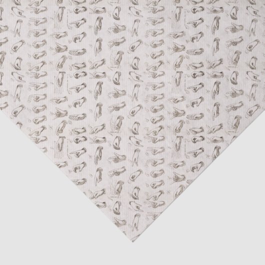  ASL Gebarentaal Kerstcadeau Tissuepapier (Detail)