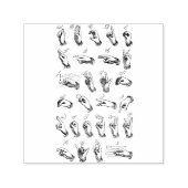  ASL Gebarentaal Kerstcadeau Zelfinktende Stempel (Design)