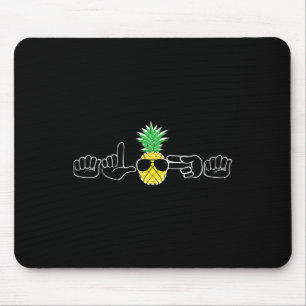 ASL Gebarentaal Kleding Strand Deaf Signing Aware Muismat