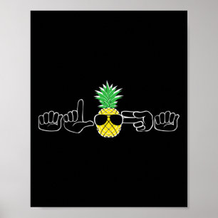 Asl Gebarentaal Kleren Strand Dove Gebarentaal Bew Poster