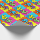 ASL Gebarentaal Pixel Liefde Pop Verpakkingsdocume Cadeaupapier (Hoek)