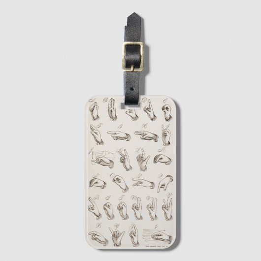 ASL Gebarentaal Tolken Bagagelabel (Voorkant (verticaal))