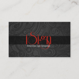 ASL, gebarentaal, vertaler, Visitekaartje