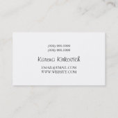 ASL, gebarentaal, vertaler, Visitekaartje (Achterkant)