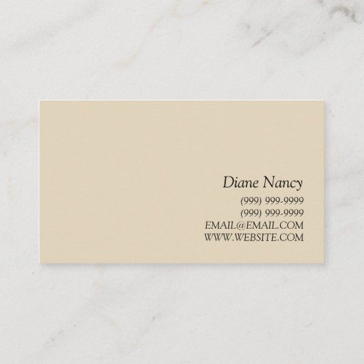 ASL, gebarentaal, vertaler, Visitekaartje (Achterkant)