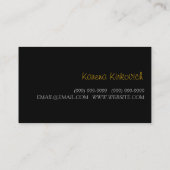 ASL, gebarentaal, vertaler, Visitekaartje (Achterkant)