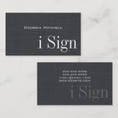 ASL, gebarentaal, vertaler, Visitekaartje (Voorkant / Achterkant)