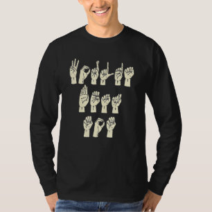 ASL Gebarentaal Werelds Beste Moeder Vinger Spelli T-shirt