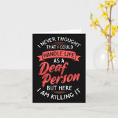 ASL gehoorverlies doof bewustzijn en gebarentaal Kaart (Gele Bloem)