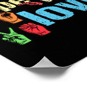 Asl Geloof Hoop Liefde Amerikaanse Gebarentaal Chr Poster (Hoek)