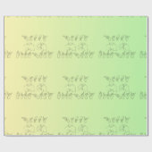 ASL Gelukkige Verjaardag/Handtekens en Vinger Spel Cadeaupapier (Vlak)