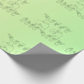 ASL Gelukkige Verjaardag/Handtekens en Vinger Spel Cadeaupapier (Hoek)