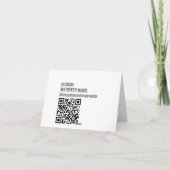 ASL Graffiti Geen Rood van L voor Kerstmis op Feestdagen Kaart (Achterkant)