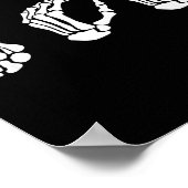 Asl Halloween Skeleton Hand American Sign Language Poster (Hoek)