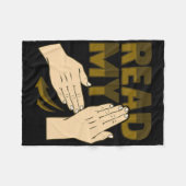 Asl Hand Gesture Deaf Hearing Loss Awareness 12  Fleece Deken (Voorkant (Horizontaal))